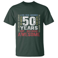 Vintage 50 Years Of Being Awesome T Shirt 50th Birthday Legend Gift Idea