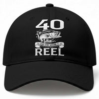 Still Keeping It Reel At 40 Baseball Cap Fisherman Birthday Gift