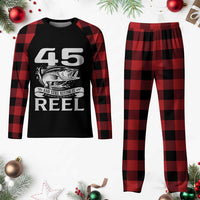 Still Keeping It Reel At 45 Plaid Pajama Set Fisherman Birthday Gift