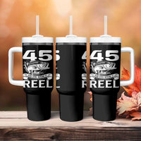 Still Keeping It Reel At 45 Tumbler With Handle Fisherman Birthday Gift