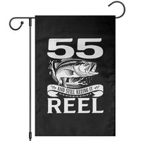 Still Keeping It Reel At 55 Garden Flag Fisherman Birthday Gift