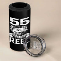 Still Keeping It Reel At 55 4 in 1 Can Cooler Tumbler Fisherman Birthday Gift