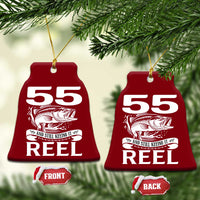 Still Keeping It Reel At 55 Ceramic Ornament Fisherman Birthday Gift