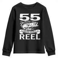 Still Keeping It Reel At 55 Youth Sweatshirt Fisherman Birthday Gift