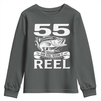 Still Keeping It Reel At 55 Youth Sweatshirt Fisherman Birthday Gift