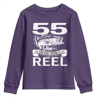 Still Keeping It Reel At 55 Youth Sweatshirt Fisherman Birthday Gift