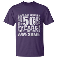 Funny 50th Birthday Gift T Shirt 50 Years Of Being Awesome