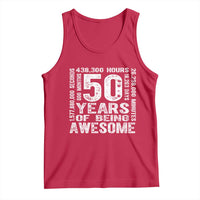 Funny 50th Birthday Gift Tank Top 50 Years Of Being Awesome