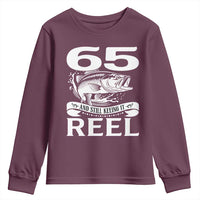 Still Keeping It Reel At 65 Youth Sweatshirt Fisherman Birthday Gift