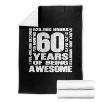 60th Milestone Birthday Gift Throw Blanket 60 Years Of Being Awesome
