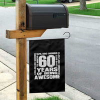 60th Milestone Birthday Gift Garden Flag 60 Years Of Being Awesome