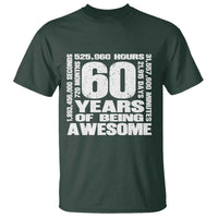 60th Milestone Birthday Gift T Shirt 60 Years Of Being Awesome