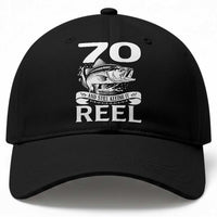 Still Keeping It Reel At 70 Baseball Cap Fisherman Birthday Gift