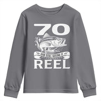 Still Keeping It Reel At 70 Youth Sweatshirt Fisherman Birthday Gift