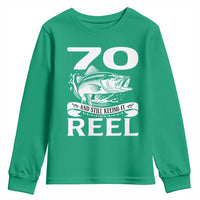 Still Keeping It Reel At 70 Youth Sweatshirt Fisherman Birthday Gift