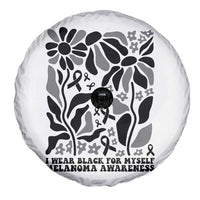 Melanoma Awareness Spare Tire Cover I Wear Black For Myself Skin Cancer Survivor