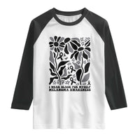 Melanoma Awareness Raglan Shirt I Wear Black For Myself Skin Cancer Survivor