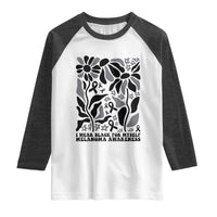 Melanoma Awareness Raglan Shirt I Wear Black For Myself Skin Cancer Survivor