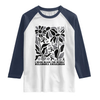Melanoma Awareness Raglan Shirt I Wear Black For Myself Skin Cancer Survivor