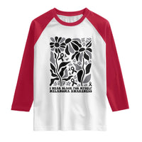 Melanoma Awareness Raglan Shirt I Wear Black For Myself Skin Cancer Survivor
