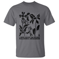 Melanoma Awareness T Shirt I Wear Black For Myself Skin Cancer Survivor
