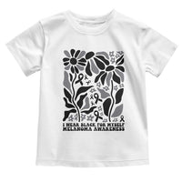 Melanoma Awareness Toddler T Shirt I Wear Black For Myself Skin Cancer Survivor
