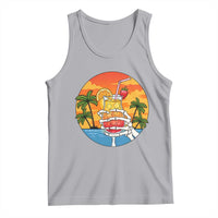 Tropical Skeleton Summerween Tank Top Beach Cocktail Vacation