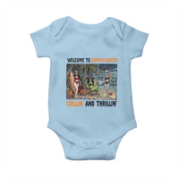 Welcome To Summerween Chillin And Thrillin Baby Onesie Funny Summer Halloween