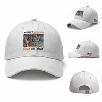 Welcome To Summerween Chillin And Thrillin Baseball Cap Funny Summer Halloween