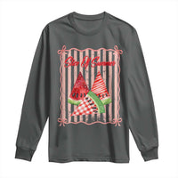Striped Watermelon Beach Vibes Graphic Long Sleeve Shirt Slice Of Summer