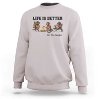 Funny Camping Raccoon Sweatshirt Life Is Better By The Campfire
