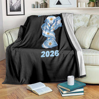Proud Argentina Soccer 2026 Throw Blanket World Football Fan Gift