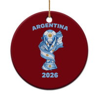 Proud Argentina Soccer 2026 Ceramic Ornament World Football Fan Gift