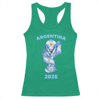 Proud Argentina Soccer 2026 Racerback Tank Top World Football Fan Gift