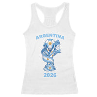 Proud Argentina Soccer 2026 Racerback Tank Top World Football Fan Gift