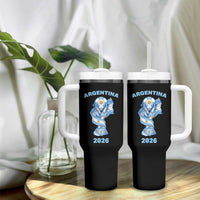 Proud Argentina Soccer 2026 Tumbler With Handle World Football Fan Gift
