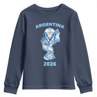 Proud Argentina Soccer 2026 Youth Sweatshirt World Football Fan Gift