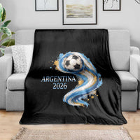 Argentina 2026 Soccer Fan Throw Blanket Proud Football Flag Supporter