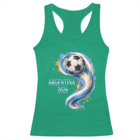 Argentina 2026 Soccer Fan Racerback Tank Top Proud Football Flag Supporter