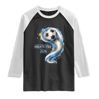 Argentina 2026 Soccer Fan Raglan Shirt Proud Football Flag Supporter