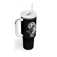 Argentina 2026 Soccer Fan Tumbler With Handle Proud Football Flag Supporter