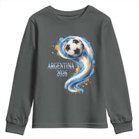 Argentina 2026 Soccer Fan Youth Sweatshirt Proud Football Flag Supporter