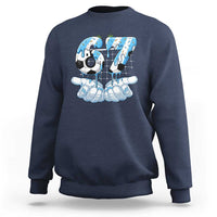 Funny Argentina Six Seven Football Meme Sweatshirt Gen Alpha Soccer Fan