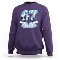 Funny Argentina Six Seven Football Meme Sweatshirt Gen Alpha Soccer Fan