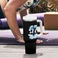 Funny Argentina Six Seven Football Meme Tumbler With Handle Gen Alpha Soccer Fan