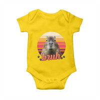 Capybara Lover Baby Onesie Funny Bruh Meme Animal Humor Gift - Wonder Print Shop