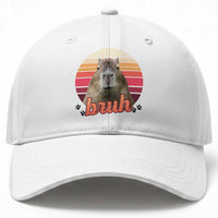 Capybara Lover Baseball Cap Funny Bruh Meme Animal Humor Gift