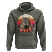 Capybara Lover Hoodie Funny Bruh Meme Animal Humor Gift - Wonder Print Shop