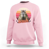 Capybara Lover Sweatshirt Funny Bruh Meme Animal Humor Gift - Wonder Print Shop