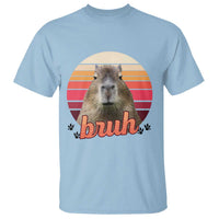 Capybara Lover T Shirt Funny Bruh Meme Animal Humor Gift - Wonder Print Shop